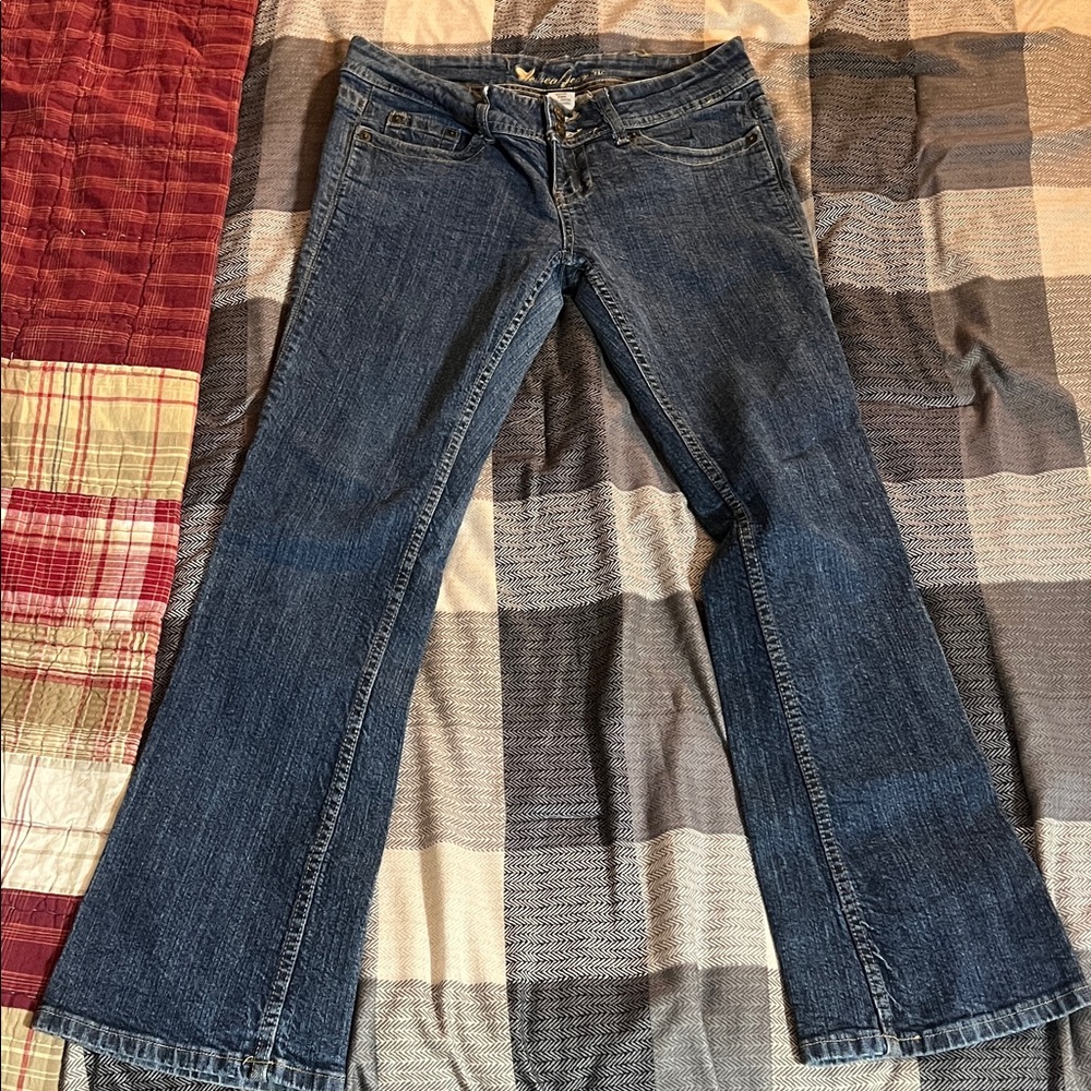 Wet Seal Dark Blue Boot Cut Jeans